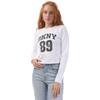 DKNY Womens/Ladies 1994 Logo Fitted Long-Sleeved T-Shirt
