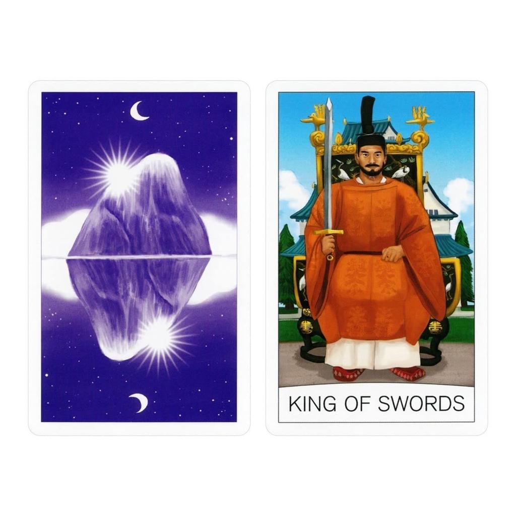 Kancharo 78-Card Tarot Card Set [The One World Tarot] Includes Japanese Tarot Card Instructions & Pouch (Authentic)