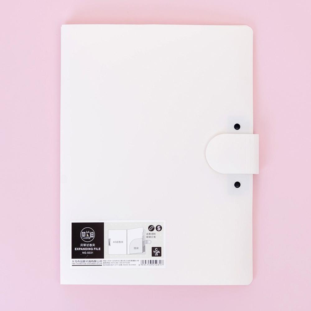 Simple Document Bag Multifunctional Test Paper Storage Booklet  Office Student Supplies