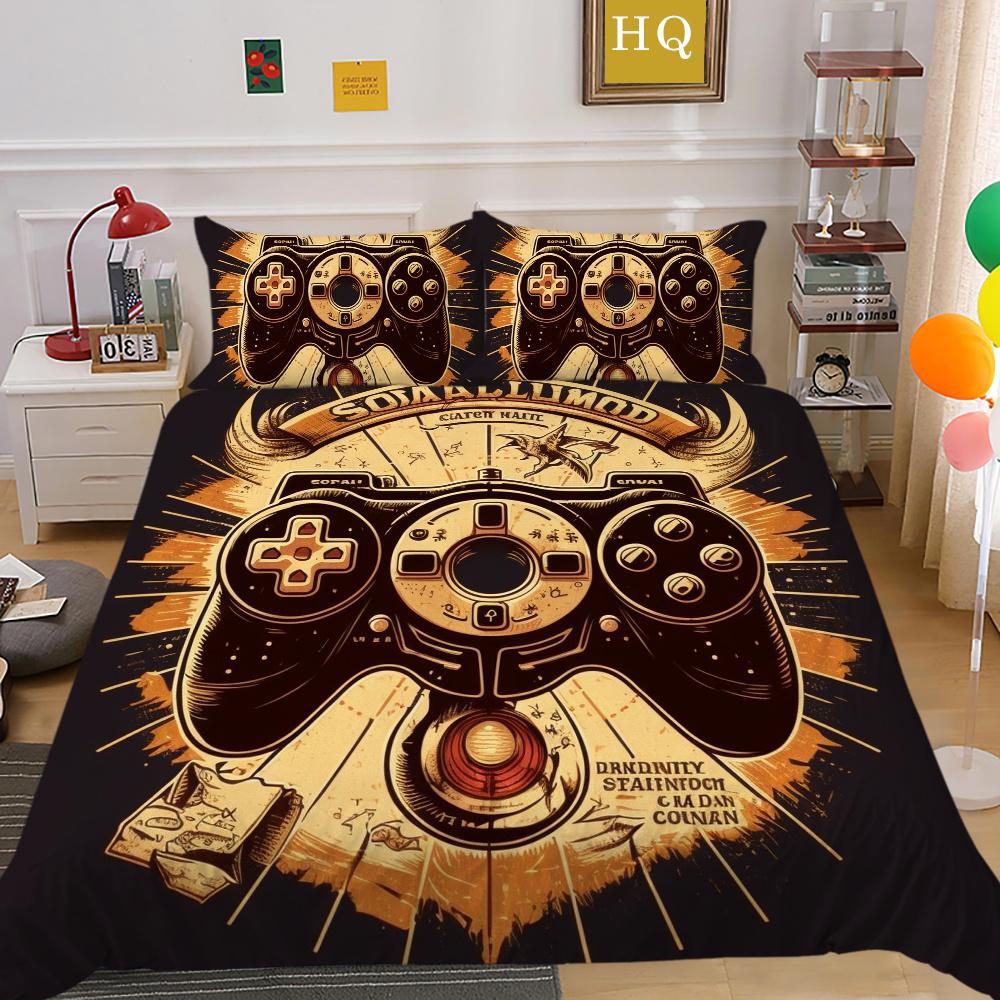 

3D игровая консоль с принтом, комплект постельного белья, покрывала, один размер, высокое качество, модный домашний текстиль EU Single 135x200cm