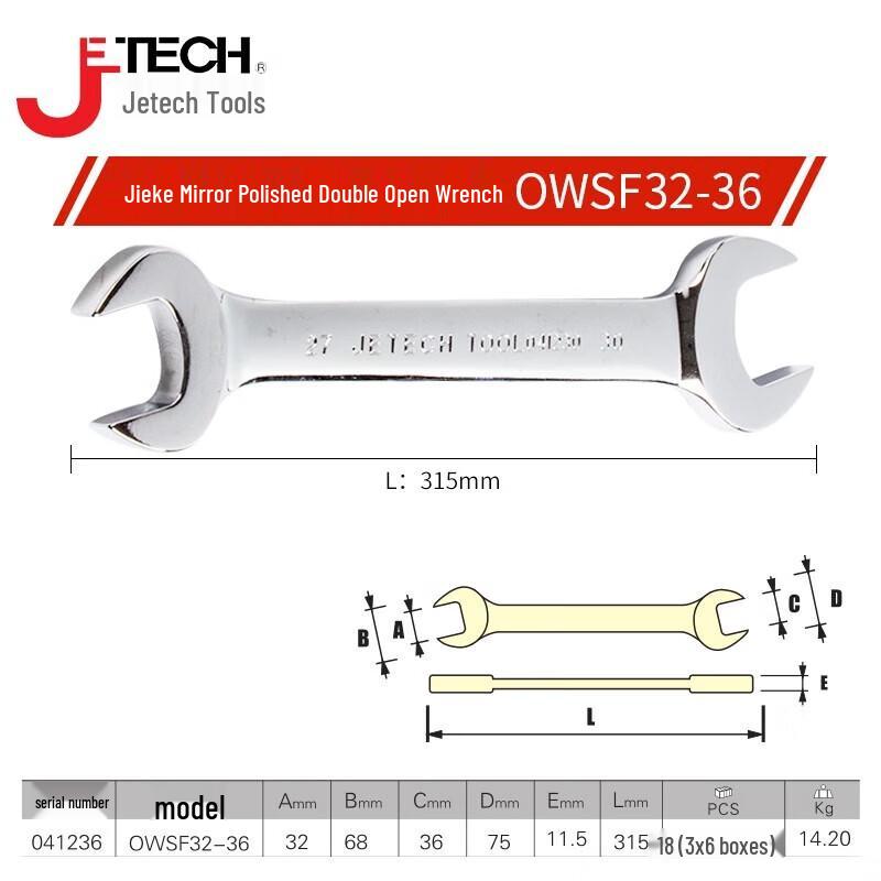 SMVP Double-End Open-End Wrench CN plug (adapter included)