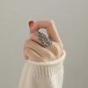Vintage Hollowed-Out Copper Color Peacock Open Ring For Women Bohemian Unique Design Personalization Charming Jewelry Party Gift