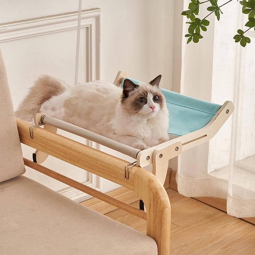 Cat Bed Cat Hanging Bed Balcony Window Cat Wooden Hanging Bed Hanging Cat Nest Bedside Four Seasons Cat Hammock