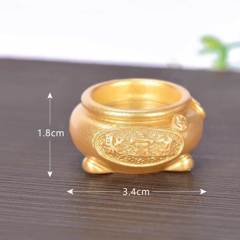 Feng Shui Auspicious Fa Cai Money Tree Gold Ingot Bag Lucky Fortune Spring Festival Mascot Desktop Ornament Car Home Decor Craft
