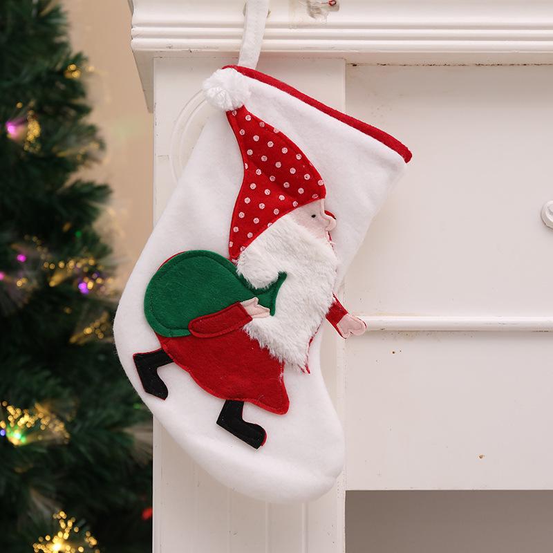 Christmas Plush Doll Stocking - Creative Santa Cartoon Gift Decoration