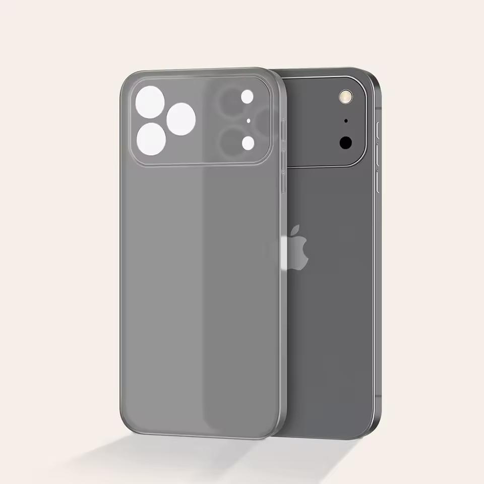Ultra Thin 0.3mm Matte Transparent PP Hard Case for iPhone 17 pro Max Orange Clear Soft Shell Cover Compatible with iPhone Air
