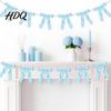 Bridal Shower Photo Props Bow Garland Banner Satin Ribbon Bows with Faux Pearl Chain 2m Bowknot Banner for Wedding Wedding Shower Bachelorette