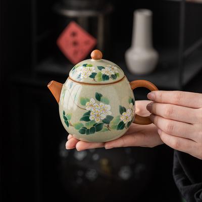 Lila Ton Teekanne Berühmte Handgefertigte Kugel Loch Filter Xishi Teekanne Chinesisches Authentisches Teeset Kessel Kundenspezifische Geschenke