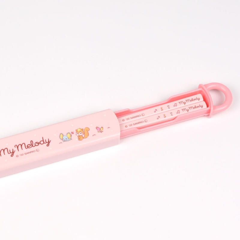 My Melody Soft Music Slide Chopsticks Set 16.5cm