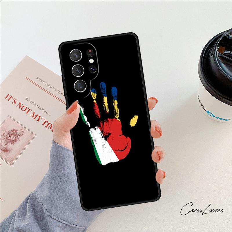 Seychelles Flag phone case For Samsung Galaxy S24 S25 S23 S22 Ultra Note 10 20 Plus S20 S21 FE Cover
