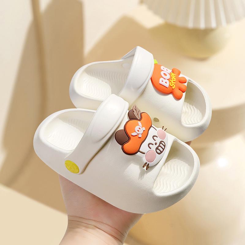 Babu Dou Lightweight EVA Sole Slippers for 1-5 Year Old Boys and Girls - Cute Two-Wear Design for Kindergarten