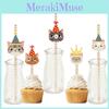 Cat Childrens Cartoon Party Supplies 24pcs Paper Straws For Event Decor Festival