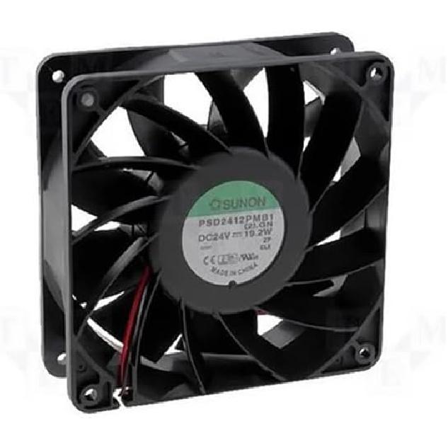 

Подходит для SUNON PSD2412PMB1 120×120×38мм 12см Инвертор DC24V 19.2Вт 2-контактный охлаждающий вентилятор