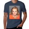 Lindsay Lohan 2010 Mugshot Tshirt Utility Casual Work Tshirt
