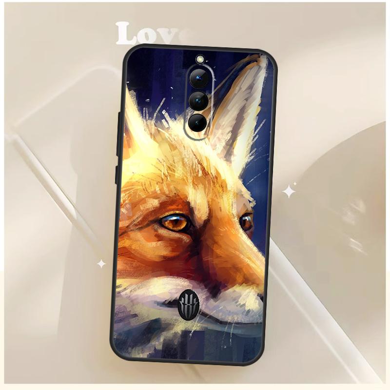 Cute Animal Fox Case For ZTE Nubia Red Magic 10 Air 6S 7S 6 7 For RedMagic 11 10 9 8 9S 8S 10S Pro Plus Cover