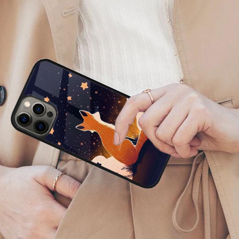 Cute fox in watercolour background Magnetic Phone Case For APPLE iPhone 17 Air 16 14 13 12 Pro Max 15 Plus MagSafe Cover
