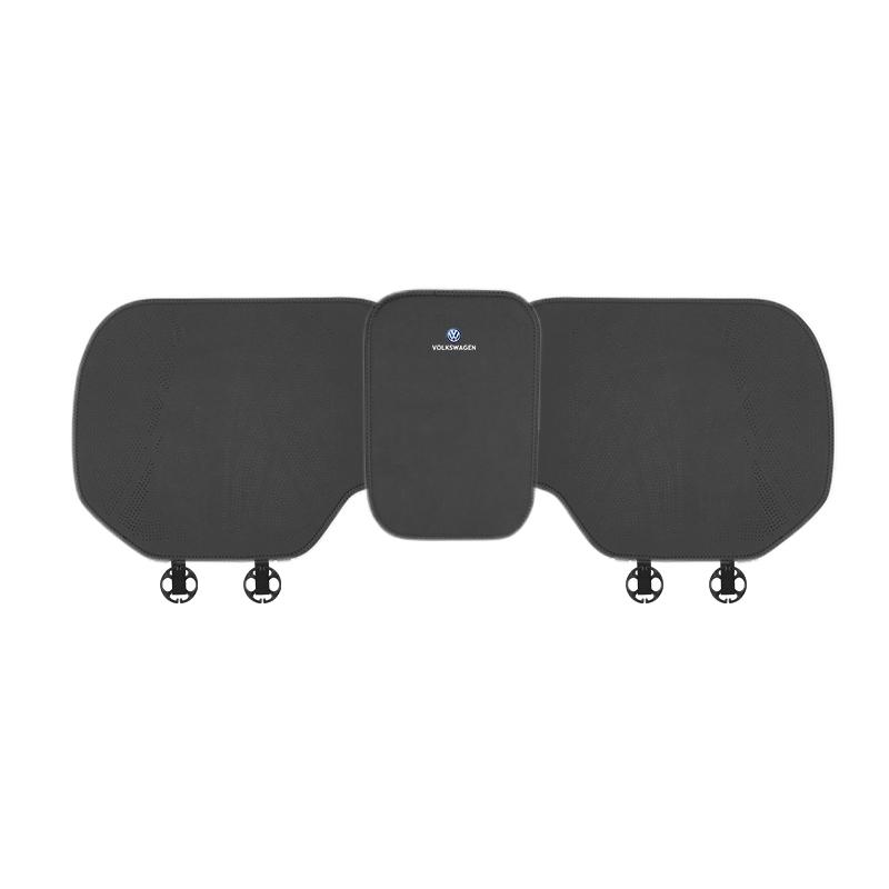 hijk1 Car Plush Car Seat Covers Four Seasons Front Rear Seat Protector For VW Golf T‑Roc Tiguan Polo Passat T‑Cross Taigo ID.4 7 MK7