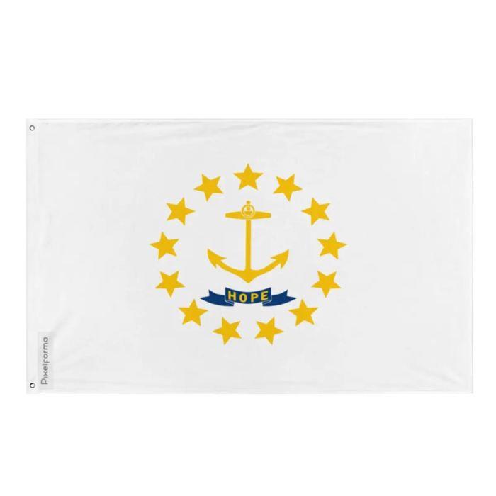 Drapeau - Rhode Island - 90 x 150 cm - Polyester - Impression recto/verso - Œillets en fer