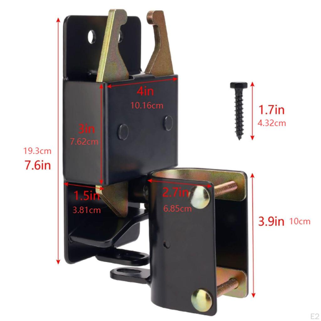 2 Way Lockable Gate Latch Hardware for Round Square Tubes Heavy Duty Livestock