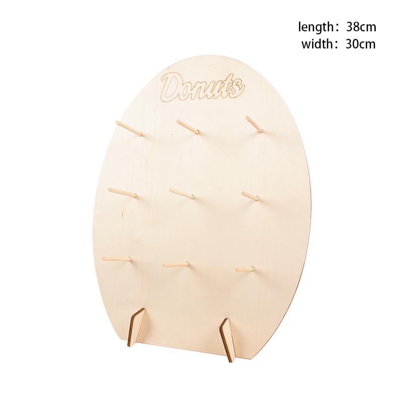 Wooden Donut Wall Donut Holder Donut Boards Stand Wedding Table Decorations Kids Birthday Party Favors Baby Shower Supplies