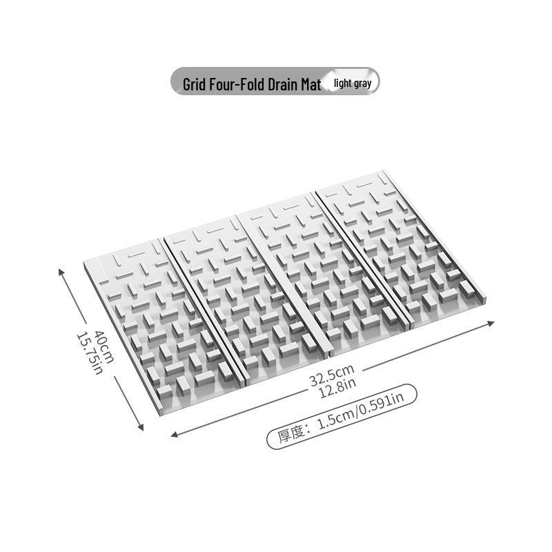 Складная силиконовая коврик для кухонной раковины Брызгозащитный коврик теплоизоляционный коврик и дренажный коврик 40x325cm 1500₽
