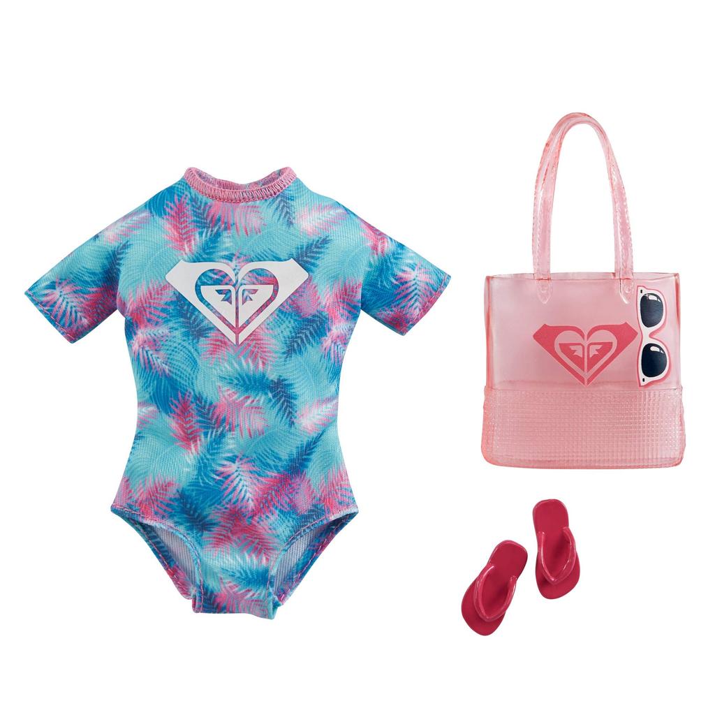 Barbie Licensed Fashion Set Doll Storage [ROXY Collaboration] [8-Fashion Box] [Dress-Up Clothes] [Includes Case] [Ages 3+] 986A-GWF05