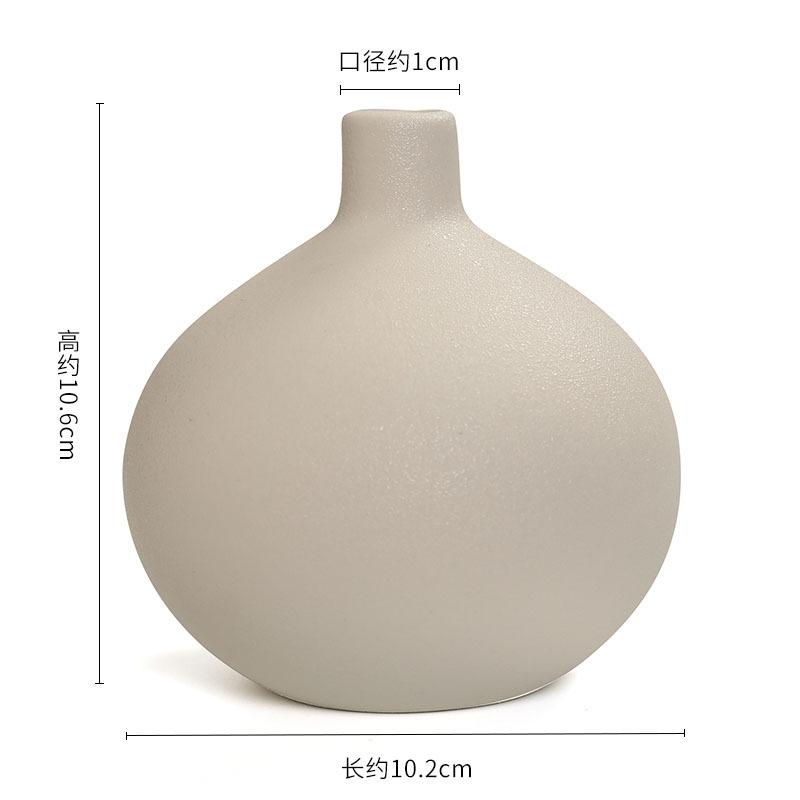 Ceramic Vase Morandi Vase Dry Flower Arranger Living Room TV Cabinet Table Decoration Ceramic Soft Decoration Home Acessories