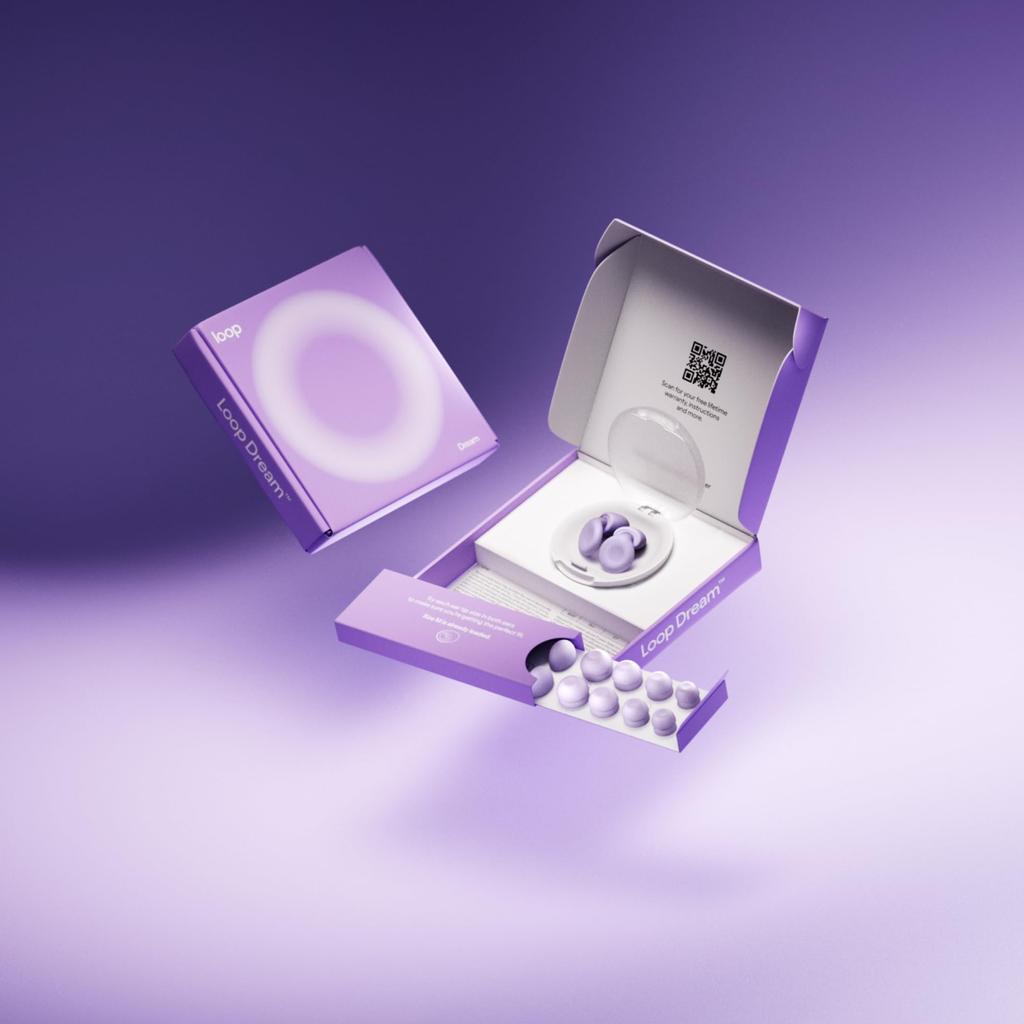 Loop Sleep Silikon-Gedächtnisschaum-Ohrstöpsel 27dB Geräuschreduzierung Anti-Schnarchen Bequem Anpassbar