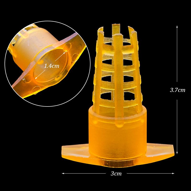 

10/20Pcs Plastic Bees Protective Cover Cell Protector Cages Bee Queen Cage Beekeeping Equipments Apiculture Supplies 10pcs світло-сірого кольору