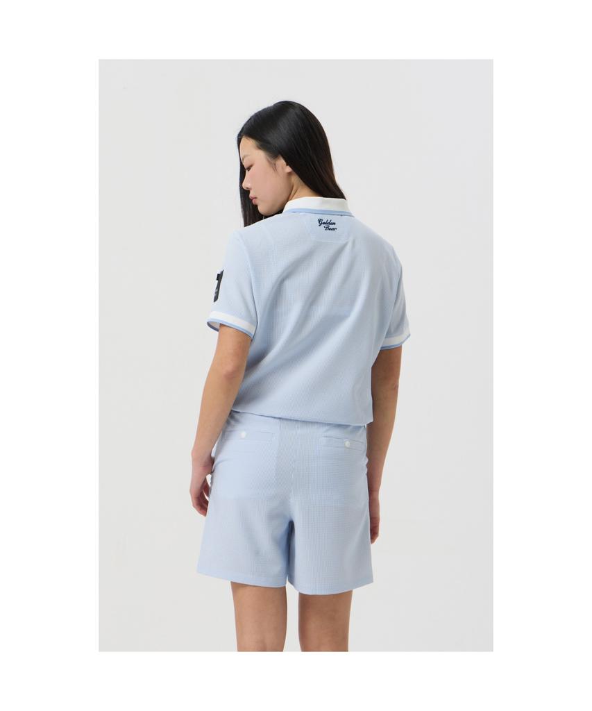 Goldeunbeeo (Women) Seersucker Short-Sleeve T-Shirt_G5Tam25311Bux