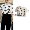 Spring New Women's Clothing Sweet Puff Sleeve Top Casual Easiest for Match Round Neck Bowknot Short Sleeve Knitwear