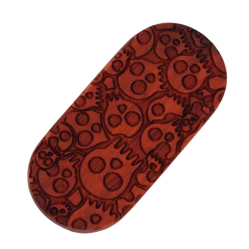 Magnet Finger Stress Relief Slider Wood Finger Stress Relief Toy Wooden Decompression Toy Multi Skeleton Head