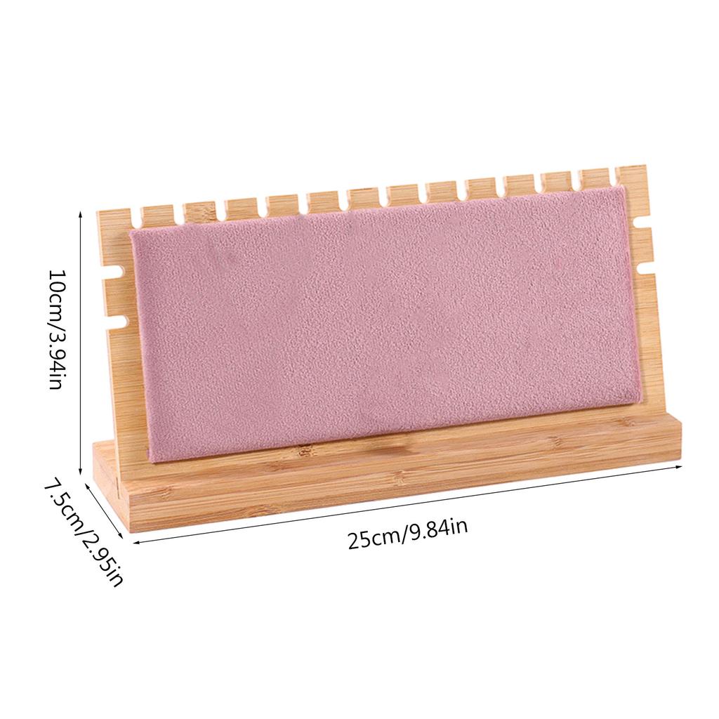 Espositore per Gioielli di Grande Capacità Espositore Multiplo per Collane con Ciondoli Espositore in Legno Scamosciato Rimovibile Decorazione