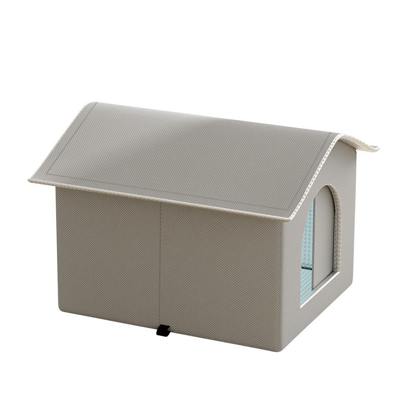 Universal Large Pet Cooling Cabin: Fully Enclosed Air-Conditioned Ice Bed for Cats and Dogs