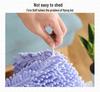 Non-Slip Chenille Half-Round Floor Mat - Water Absorbing, Machine Washable Rug for Hallway, Bathroom, and Bedroom