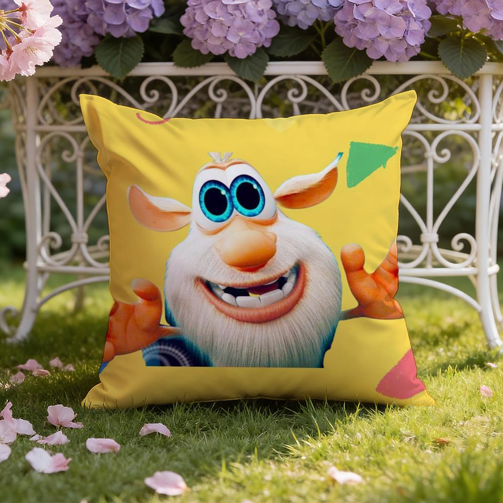 Süßer Fourbob-Booba Kissenbezug für Zuhause & Auto, Doppelszenen-Kissenbezug: Wendbar für Premium-Komfort