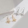 2025 Fresh Butterfly Earrings: Fashionable Stainless Steel Cutout Irregular Insect Pattern Accessories