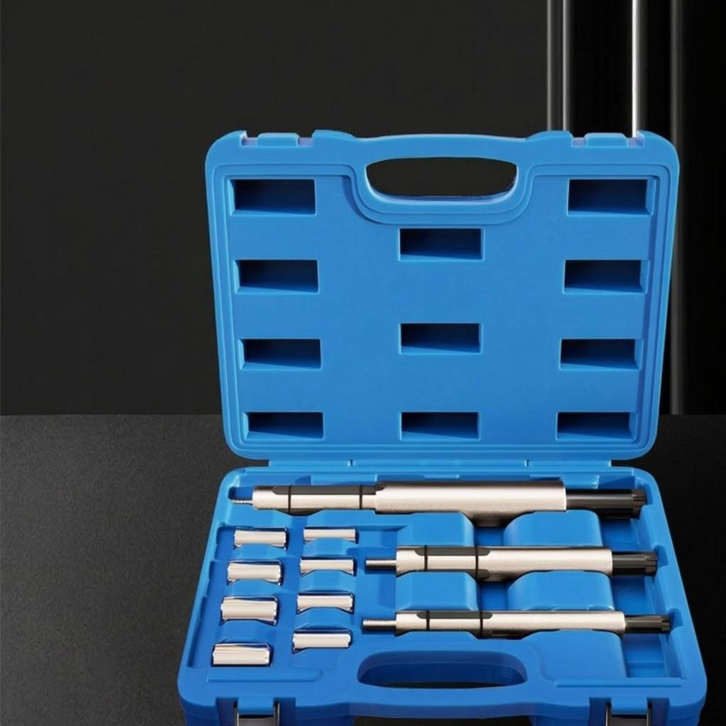 11 Pieces ClutchDisc Alignment Tool Kit Threaded Automotive Clutch Set with Metal