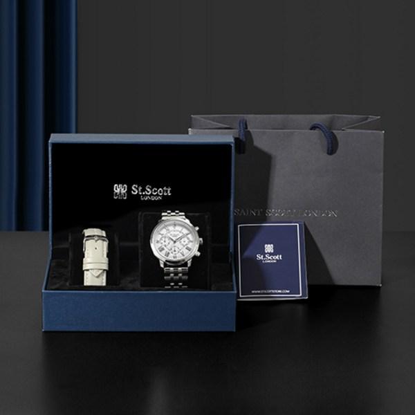 Saint Scott ST7506M-SSS Bennett Multi Diamond Watch,Korean Popular Watches