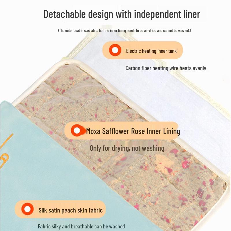 

Douyin Kuaishou Moxibustion Heating Cushion: Imitation Silk Hot Compress for Office & Home