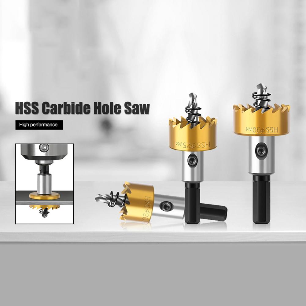 5Pcs Carbide Tip HSS Drill Bit Hole Opener High Speed Steel Hole Saw Cutter Drill Bits Stainless