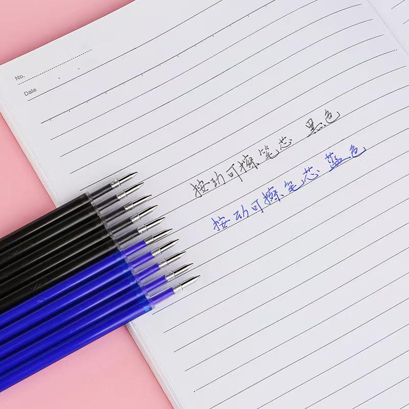 Erasable Click Pen Refills - Friction & Heat-Erase, Ideal for Student Calligraphy, Disappearing Ink, Neutral Refill