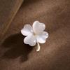 High-Grade Magnetic Four-Leaf Clover Brooch: Women’s Flower Anti-Exposure Clothing Pin