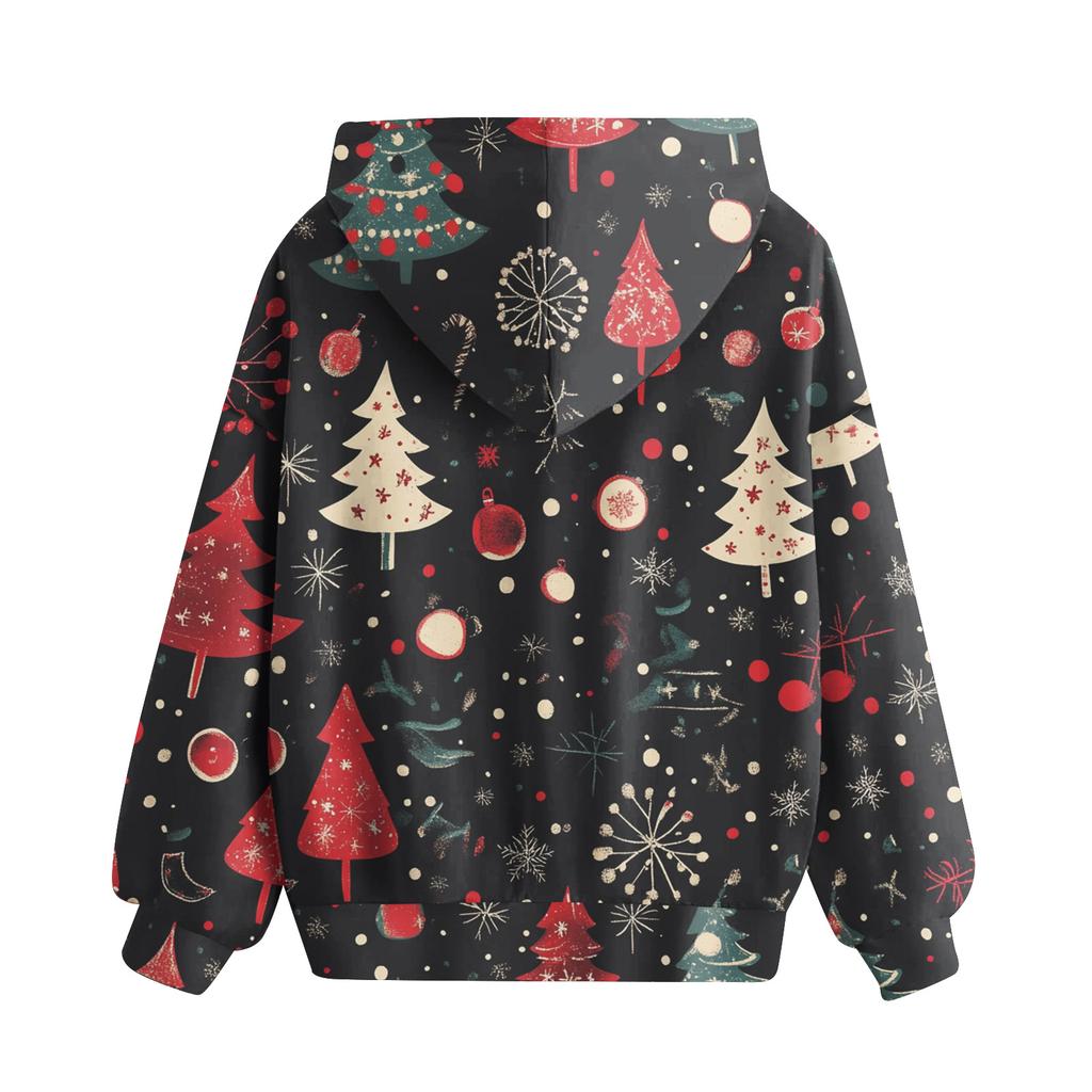 Sweatshirts For Teen Girls Hoodies Long Sleeve Drawstring Pullover Cute Oversized Hoodie Christmas Day