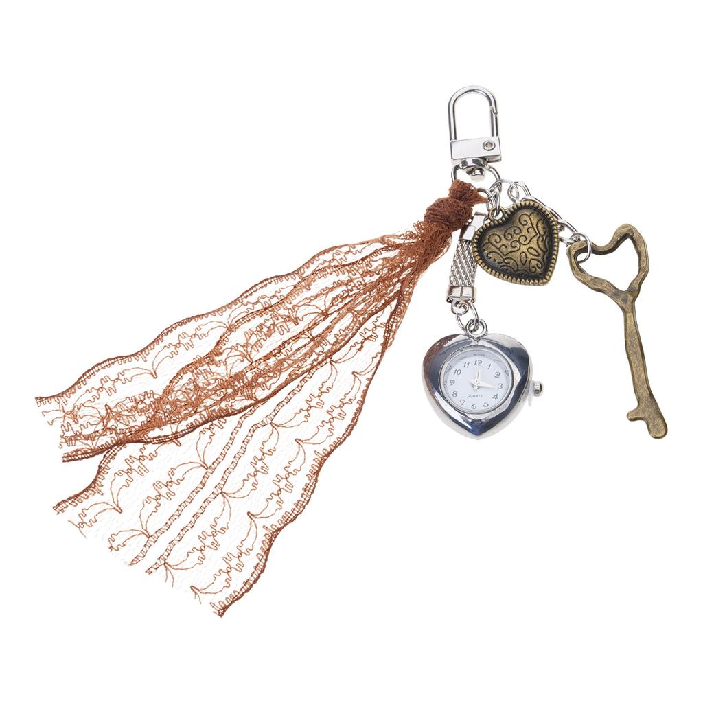 Vintage Heart Pocket Watch Keychain Romance Alloy Designs Special Gifts for Lovers