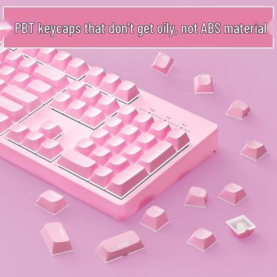 PBT Horizon Doppelwand Milchreis Gelee Tastenkappen - Transluzentes Mechanisches Tastatur Set