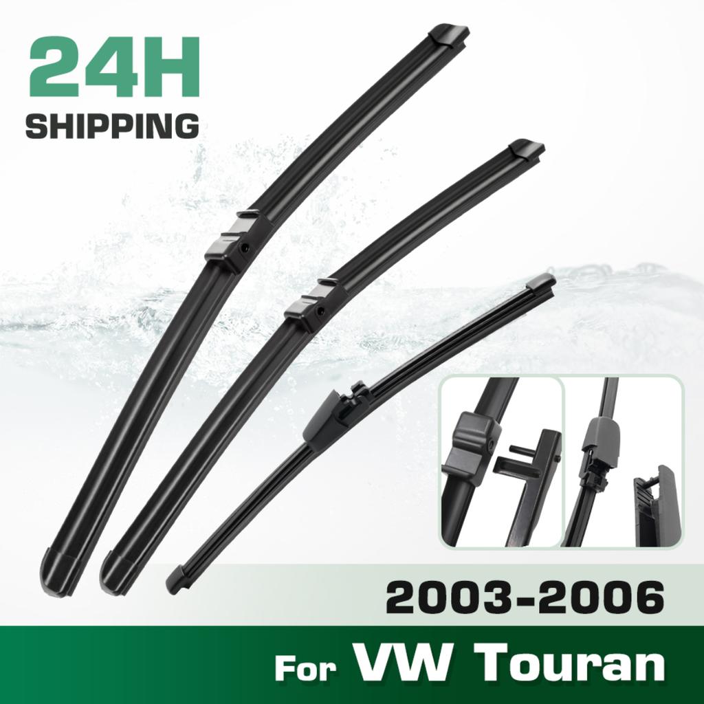 For Volkswagen VW Touran 2003-2006 2004 2005 Wiper Front & Rear Wiper Blades Windshield Windscreen Window Brushes 28"+28"+16