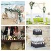 2pcs Chiffon Chair Sashes Wedding Chair Decoration 20x250cm for Wedding Aisle Party Banquet Event Baby Shower