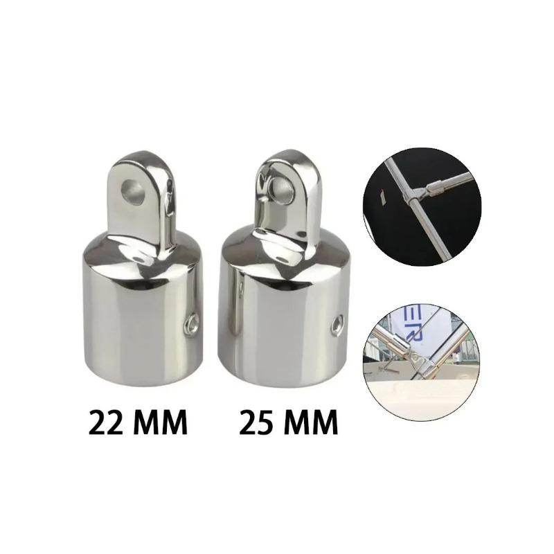 20mm 22mm 25mm 316 Stainless Steel Boat Bimini Top Eye End Cap Marine Hardware Boat Accessories Fitting for Canopy Frame