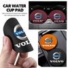 2 Stück Wildleder Auto-Getränkeuntersetzer Rutschfeste Wasserbecher-Matte Flaschenhalter-Pad Für Xc60 Xc90 V40 V60 S60 V50 V90 S80 C40 XC40 V70 XC70